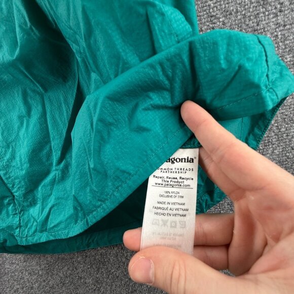 Patagonia Houdini Lightweight Snap Jacket Packable Small Purple Green Nylon - Picture 5 of 14